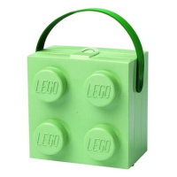 LEGO box s rukojetí - army zelená