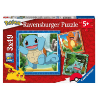 Ravensburger 05586 puzzle vypusťte pokémony 3x49 dílků