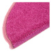 Vopi koberce Nášlapy na schody Eton růžový půlkruh - 24x65 půlkruh (rozměr včetně ohybu)