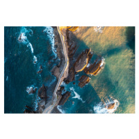 Fotografie Overhead view of stone bridge over, Marco Bottigelli, 40 × 26.7 cm