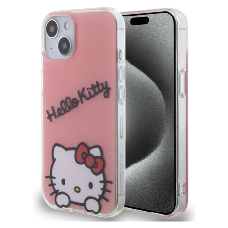 Hello Kitty IML Daydreaming Logo Kryt iPhone 13 růžový