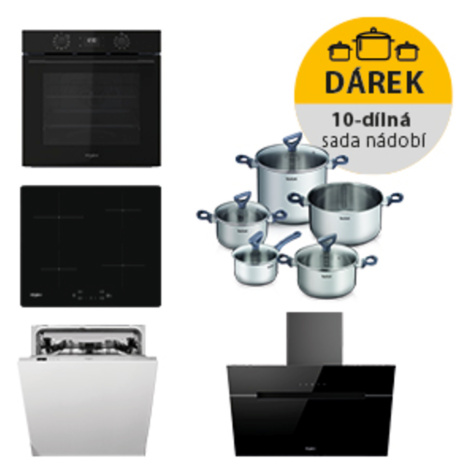 Akční set spotřebičů Whirlpool trouba OMK58CU1SB + indukční deska WSQ7360NE + digestoř WHVP62FLT