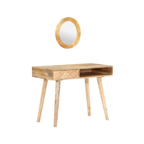 Toaletní stolek 100 × 50 × 76 cm masivní mangovníkové dřevo SHUMEE