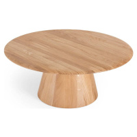 Kulatý konferenční stolek z dubového dřeva v přírodní barvě ø 80 cm Mushroom – Gazzda