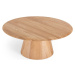 Kulatý konferenční stolek z dubového dřeva v přírodní barvě ø 80 cm Mushroom – Gazzda