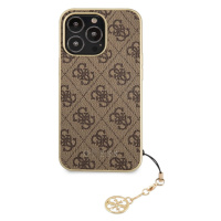 Guess 4G Charms Cover iPhone 13 Pro Max hnědý