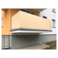 Balkonová zástěna OSLO béžová, výška 80 cm, šířka různé rozměry MyBestHome Rozměr: 80x300 cm roz