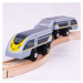 Bigjigs Rail Dřevěný rychlík Eurostar E320 + 3 koleje