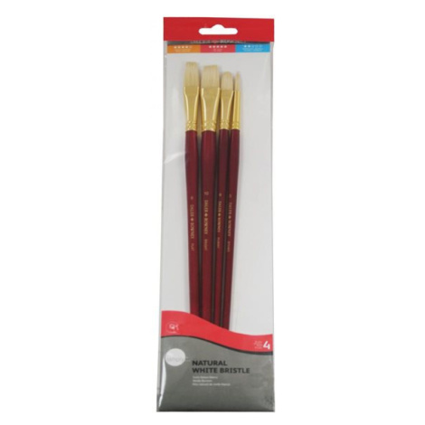 Sada štětců  Daler-Rowney - Simply, 4 ks (kulatý 5 + plochý  6, 8 a 10)