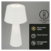 BRILONER LED nabíjecí stolní lampa pr.16,5 cm 3,5W 400lm bílé IP44 BRILO 7437016