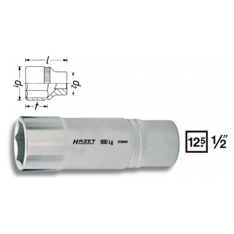 Vnitřní nástrčný klíč 1/2&quot; šestihranný 18mm HAZET 900LG-18 - HA043934