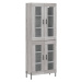 vidaXL Skříň highboard šedá sonoma 69,5 x 34 x 180 cm kompozitní dřevo