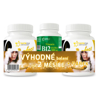 Nutricius Perfect Hair GOLD – methionin 500 mg + biotin 100 µg 180 tablet + dárek