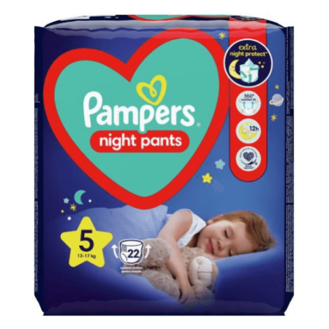 Pampers Night Pants 5 plenk.kalhotky 12-17kg 22ks