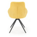 HALMAR Designová židle Leny žlutá