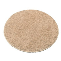 Kusový koberec Color shaggy béžový kruh