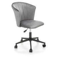 Kancelářská otočná židle PASCO — samet, šedá
