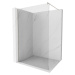 MEXEN/S Kioto Sprchová zástěna WALK-IN 100 x 200, transparent 8 mm, nikl kartáčovaná 800-100-101