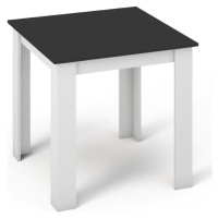 Casarredo Jídelní stůl MANGA 80x80 bílá/černá