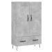 vidaXL Skříň highboard betonově šedá 69,5x31x115 cm kompozitní dřevo