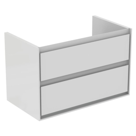 Koupelnová skříňka pod umyvadlo Ideal Standard Connect Air 80x44x51,7 cm bílá lesk/světle šedá m