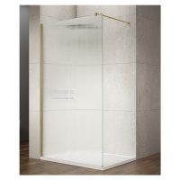 Gelco VARIO GOLD MATT jednodílná sprchová zástěna k instalaci ke stěně, sklo nordic, 1400 mm