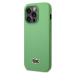 Lacoste Iconic Petit Pique Logo kryt iPhone 14 Pro zelený
