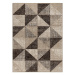 Dywany Lusczow Kusový koberec FEEL Triangle béžovo-hnědý