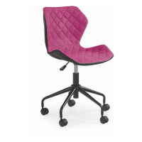 HALMAR Kancelářská židle Dorie růžová/černá