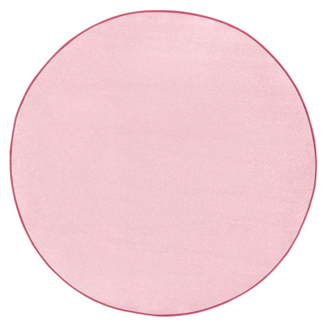 Světle růžový kulatý koberec ø 200 cm Fancy – Hanse Home