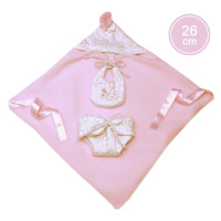LLORENS - M26-308 obleček pro panenku miminko NEW BORN velikosti 26 cm