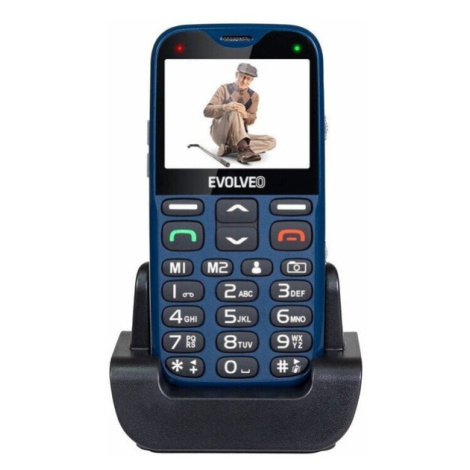 Tlačítkový telefon pro seniory Evolveo EasyPhone XG, modrá
