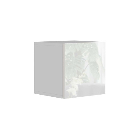 Závěsná skříňka ANTOFALLA typ 1, bílá/bílý lesk