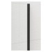 POLYSAN ESCA BLACK MATT jednodílná sprchová zástěna k instalaci ke stěně, sklo čiré, 800 ES1080-