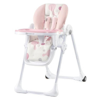 Kinderkraft KINDERKRAFT - Dětská jídelní židle YUMMY růžová/bílá