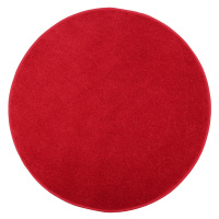 Vopi koberce Kusový koberec Eton červený 15 kruh - 400x400 (průměr) kruh cm