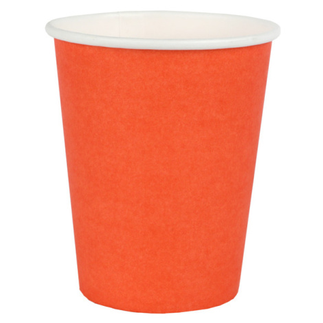 Santex Papírové sklenice - jednobarevné 250 ml Barva: Oranžová