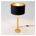 Holländer Stolní lampa Cancelliere Rotonda černá/zlatá 57 cm