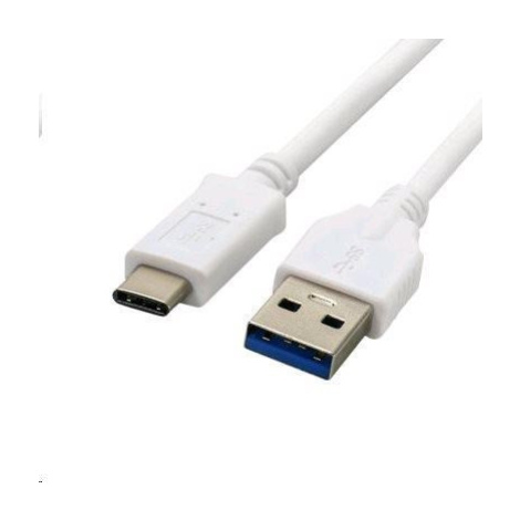 kabel C-TECH USB 2.0 AM na USB-C (AM/CM), 2m, bílá