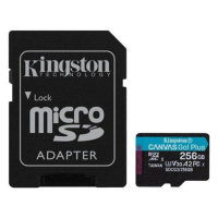 Kingston microSDXC Canvas Go! Plus 256GB 170MB/s UHS-I U3 + SD adaptér