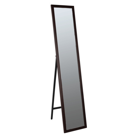 Zrcadlo, dřevěný rám hnědé barvy, MALKIA TYP 4 Tempo Kondela
