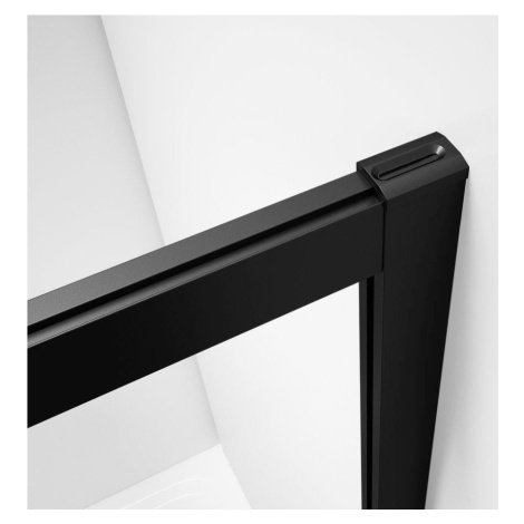 GELCO SIGMA SIMPLY BLACK sprchové dveře posuvné pro rohový vstup 1000 mm, sklo Brick GS2410B