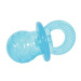 Hračka pes dudlík TPR pop pacifier 10cm Tyrkys Zolux