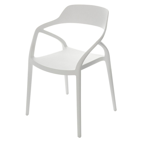 Dekoria Židle Zing White, 57 x 50 x 80 cm