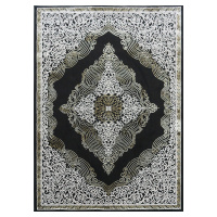 Berfin Dywany Kusový koberec Elite 3935 Black Gold - 80x150 cm