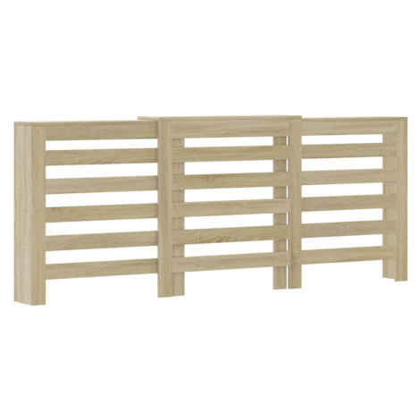 vidaXL Kryt na radiátor dub sonoma 205x21,5x83,5 cm kompozitní dřevo