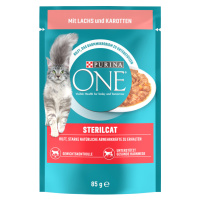 PURINA ONE SterilCat - s lososem a mrkví (26 x 85 g)