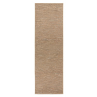 BT Carpet - Hanse Home koberce Běhoun Nature 104264 Grey/Gold – na ven i na doma - 80x450 cm