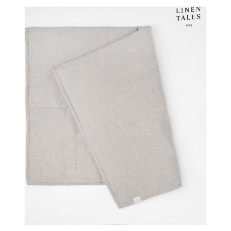 Béžová lněná dětská deka 140x200 cm – Linen Tales