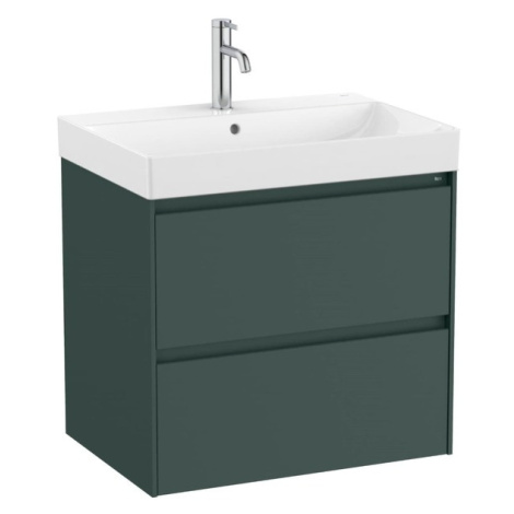 Koupelnová skříňka s umyvadlem Roca ONA 65x64,5x46 cm zelená mat ONA652ZZM